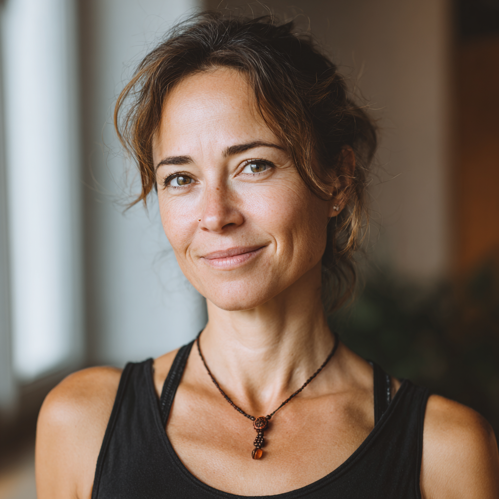 Instruktor jógy ve studiu